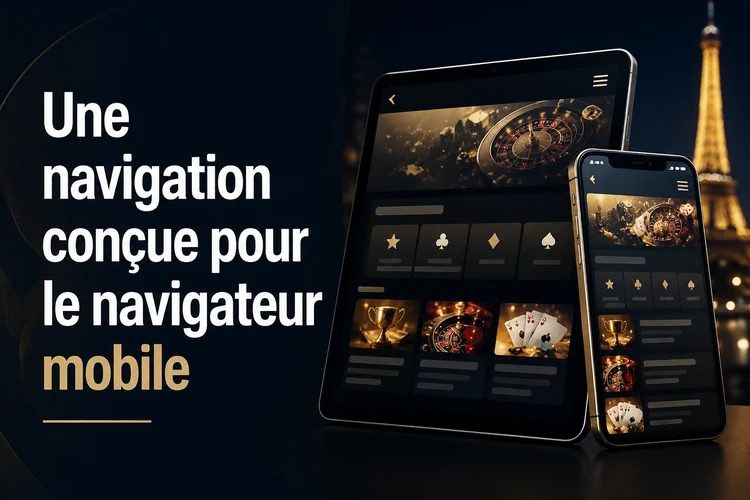 Une navigation conçue pour le navigateur mobile