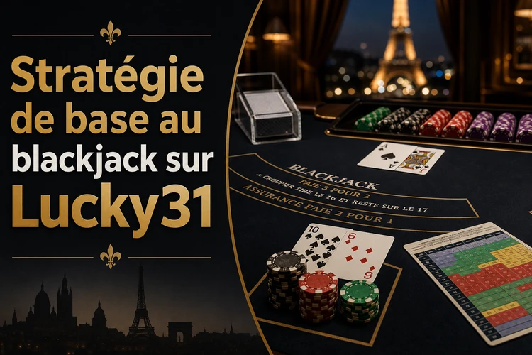 Stratégie de base au blackjack sur Lucky31