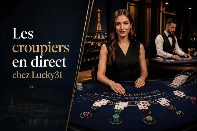Les croupiers en direct chez Lucky31