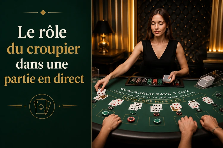 Le rôle du croupier dans une partie en direct