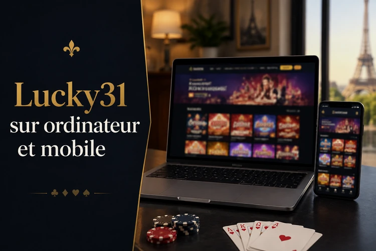 Lucky31 sur ordinateur et mobile
